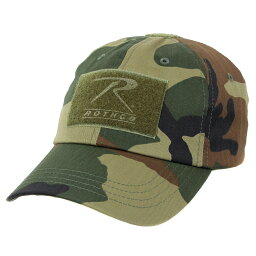 Rothco タクティカルオペレーターキャップ Tactical Operator Cap 9362 [ ウッドランドカモ ] ベースボールキャップ ロスコ CAP マリーンキャップ 野球帽 メンズ ワークキャップ ハット ミリタリーキャップ 帽子 通販 販売 シンプル 無地 軍用 ミリタリー