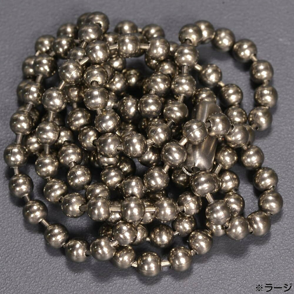ミリタリーショップ レプマートのFlytanium ボールチェーン チタン製 [ スモール ] ネックレス アクセサリー ブレスレット ドッグタグ チタニウム ネックレスチェーン ドッグタグパーツ 認識票 ドックタグ 識別票 Dog Tag ドッグタグ用パーツ ドッグタグ部品 ドッグタグ用部品 ドッグタグ金具｜アングル3