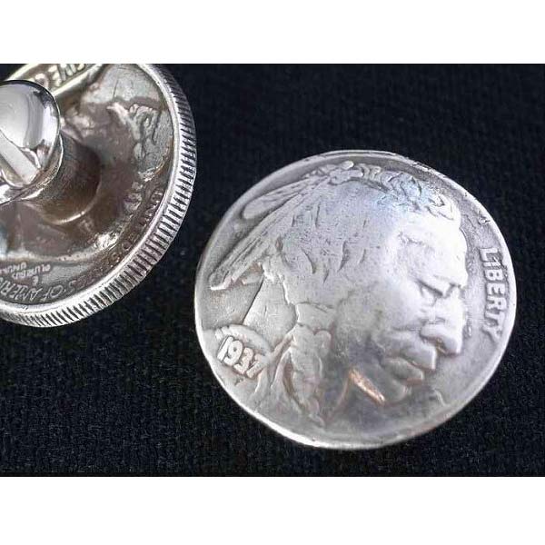 コインコンチョ インディアンヘッド 5セント レプリカ [ 通常ネジ ] | ハンドメイド 長財布 ロングウォレット 革製品 レザークラフト 材料 資材 パーツ レザークラフト資材