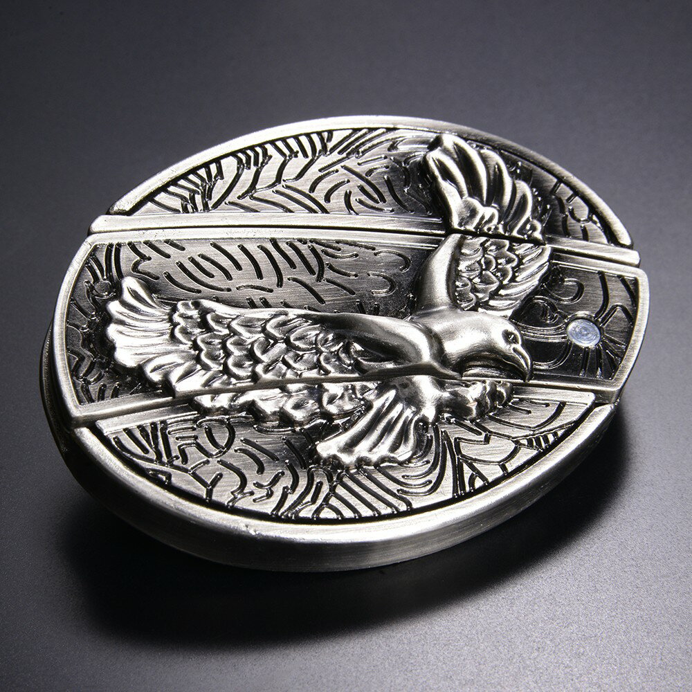 バックルナイフ イーグル 楕円型 ベルトバックル 折り畳みナイフ 折畳みナイフ フォールディングナイフ ホールディングナイフ ワシ 亜鉛合金製 ベルトバックルナイフ通販格安セール情報　楽天　通販