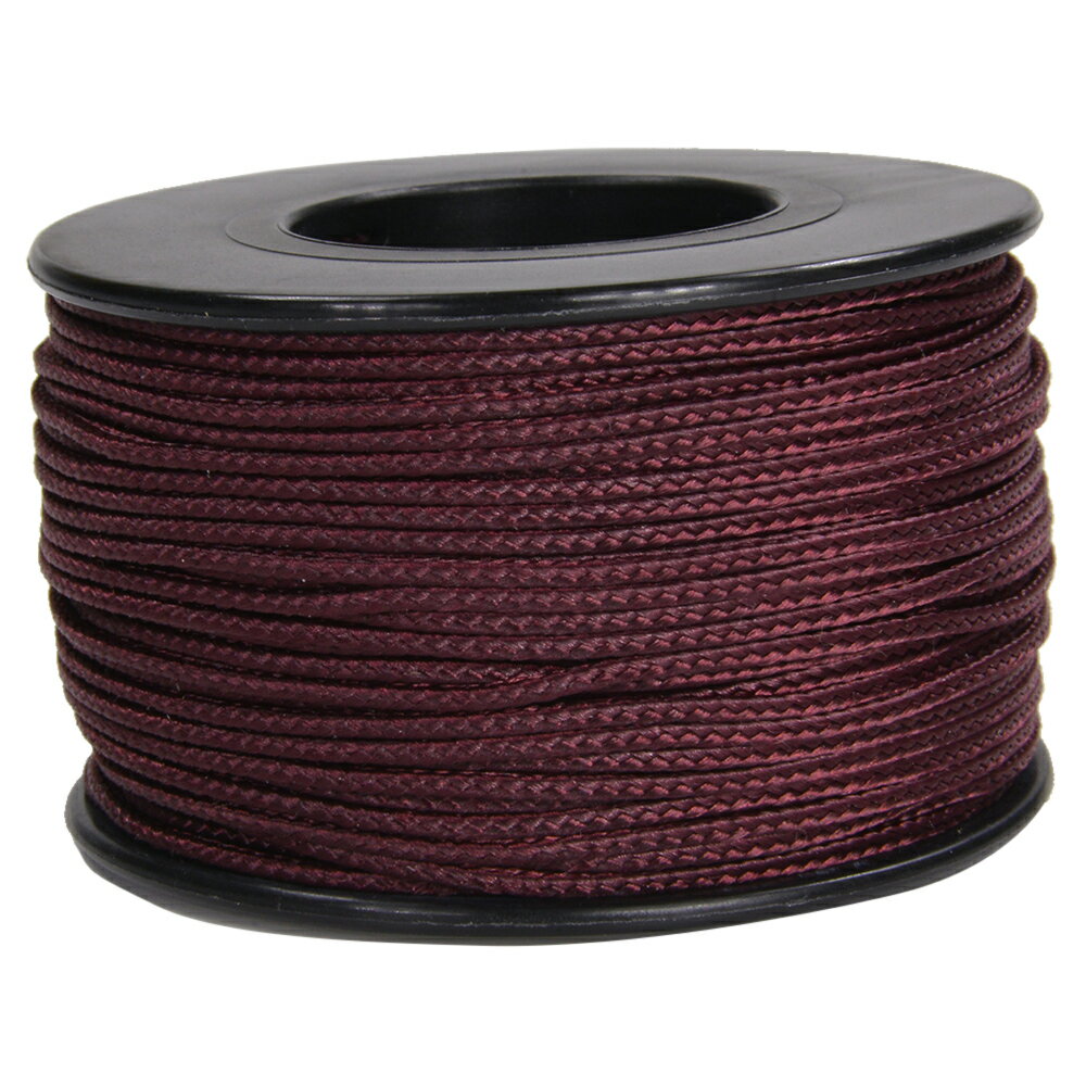 ATWOOD ROPE マイクロコード 1.18mm マルーン [ 125FT ] アトウッドロープ MICRO 紐 災害 緊急 アウトドア maroon 赤紫 ナイロンコード ひも 糸 いと