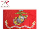 Rothco フラッグ アメリカ海兵隊 91.4×152.4cm ポリエステル製 ロスコ 旗 USアーミー 米軍 Flag マリーン ミリタリー USMC