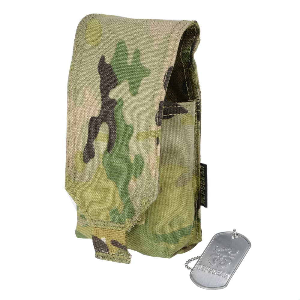 REPSGEAR スモークグレネードポーチ MOLLE対応 PTP018 [ マルチカム ] 手榴弾ポーチ サバゲーポーチ 軍..