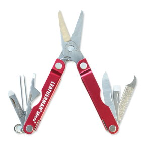 LEATHERMAN マルチツール Micra シザースツール アルミ [ レッド ] MICRA|Leatherman はさみ ハサミ 鋏 多機能工具 ツールナイフ アーミーナイフ 十徳ナイフ 十得ナイフ ミニツールナイフ 万能ツール 万能ナイフ