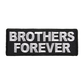 ミリタリーパッチ BROTHERS FOREVER アイロンシート付き ミリタリーワッペン アップリケ 記章 徽章 襟章 肩章 胸章 階級章 スリーブバッジ