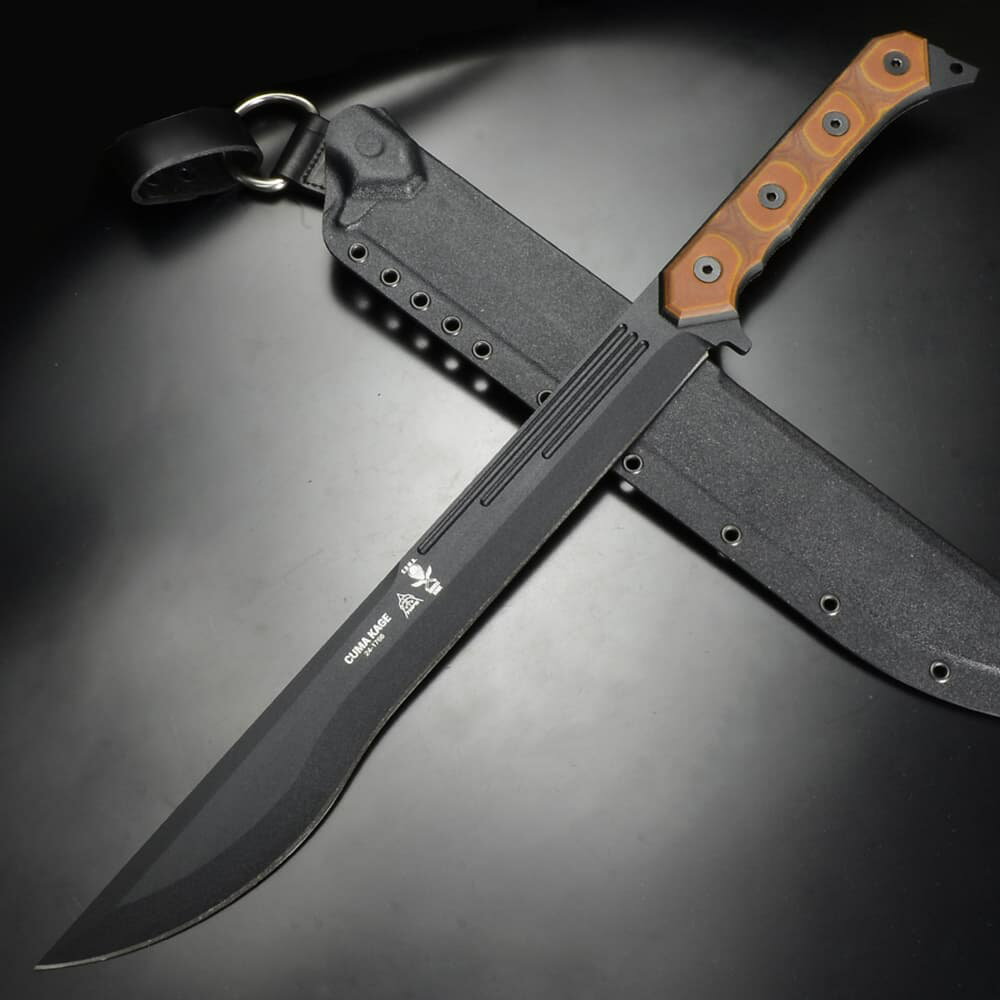 TOPS マチェット C.U.M.A. Kage クマカゲ KAGE-01 トップス フルエクステンドタング マチェテ マシェット マシェティ 山刀 マチェーテ マシェーテ 山ナタ ブッシュナイフ ブッシュクラフトナイフ 開墾刀 藪払い刀 草刈り刀 藪切りナタ ジャングルナイフ