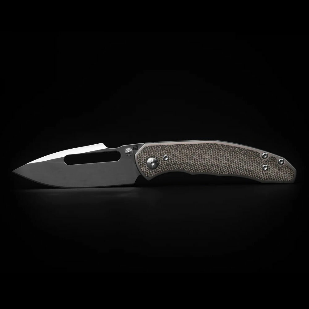 Artisan Cutlery 折りたたみナイフ Boa フレームロック グリーン マイカルタ ATZ18...