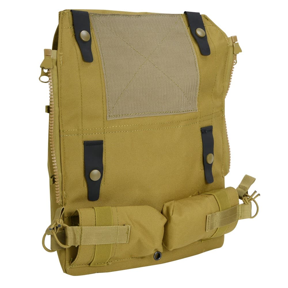 ミリタリーショップ レプマートのS&T ユーティリティポーチ Zip-Onパネル 2.0 バックパック [ タン ] CRYE JPC MBAV ジップオン ミリタリーポーチ 軍用ポーチ サバゲーポーチ プレートキャリア用パーツ プレキャリパーツ プレートキャリアー 部品 プレートキャリア用 プレキャリ 付属品 オプション 付帯品｜アングル3