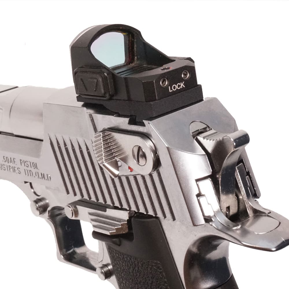 ミリタリーショップ レプマートのDCI GUNS マウントベース V2.0 MRSサイト対応 [ デザートイーグル用 / GBB用 ] ディシーアイ ガンズ MRS ドットサイト ダットサイト 光学照準器 オプティカルサイト オープンドット マウントレールベース スコープレールベース 銃用マウントベース 照準器マウントベース｜アングル3