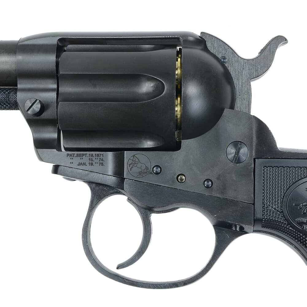 ミリタリーショップ レプマートのHWS 発火式モデルガン COLT M1877 ライトニング HW 3.5インチ ハートフォード LIGHTNING コルト リボルバー 回転式けん銃 回転式拳銃 遊戯銃 模造銃 リボルバーモデルガン リボルバー模造銃 リボルバーレプリカ 回転式けん銃モデルガン 回転式けん銃模造銃｜アングル3
