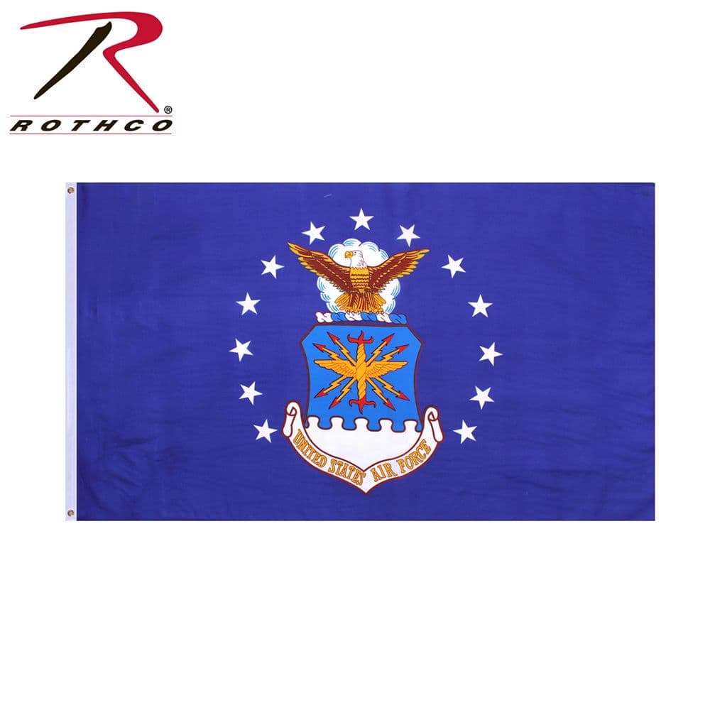 Rothco フラッグ アメリカ空軍 91.4×152.4cm ポリエステル製 ロスコ 旗 USアーミー 米軍 Flag ミリタリー USAF タペストリー 布 インテリア雑貨 壁掛けインテリア