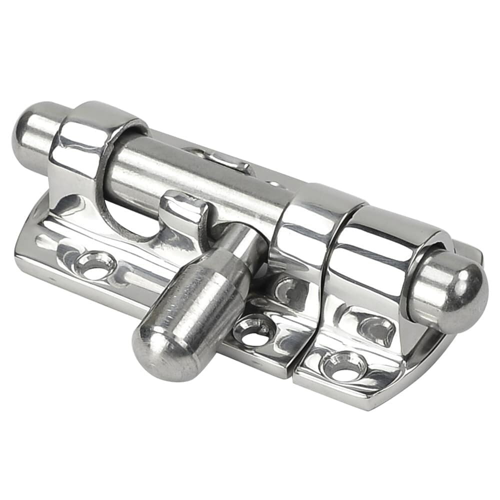 スライドラッチ 丸落とし ドアロック 扉固定金具 ステンレス製 [ 小 ] キャンピングカー用品 DIY 自作 ..