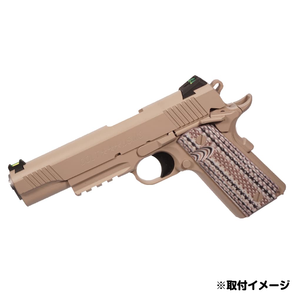 ミリタリーショップ レプマートのDCI GUNS 集光サイト iM 照準器 [ M45A1 / GBB用 ] ディーシーアイ 蓄光 カスタムサイト オプションパーツ 社外パーツ サバイバルゲーム サバゲー フロントサイト リアサイト 光集光サイト 光吸収サイト 光捕集サイト 光受容サイト 集光ファイバー｜アングル2