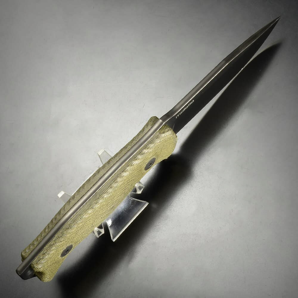 ミリタリーショップ レプマートのLionSTEEL アウトドアナイフ M5 キャンバス Blackブレード M5B CVG LionSTEELMolletta 刃物 キャンプナイフ 渓流ナイフ 野外 キャンプ｜アングル3