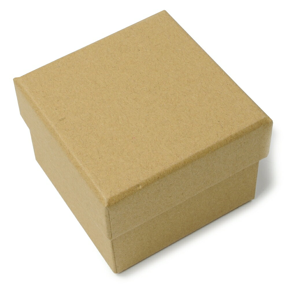 ギフトボックス 貼り箱 8×8×6cm アクセサリーケース [ ブラウン / 1個 ] プレゼントボックス ジュエリーBOX 厚紙 スポンジ付き ラッピング パッケージ 無地 収納
