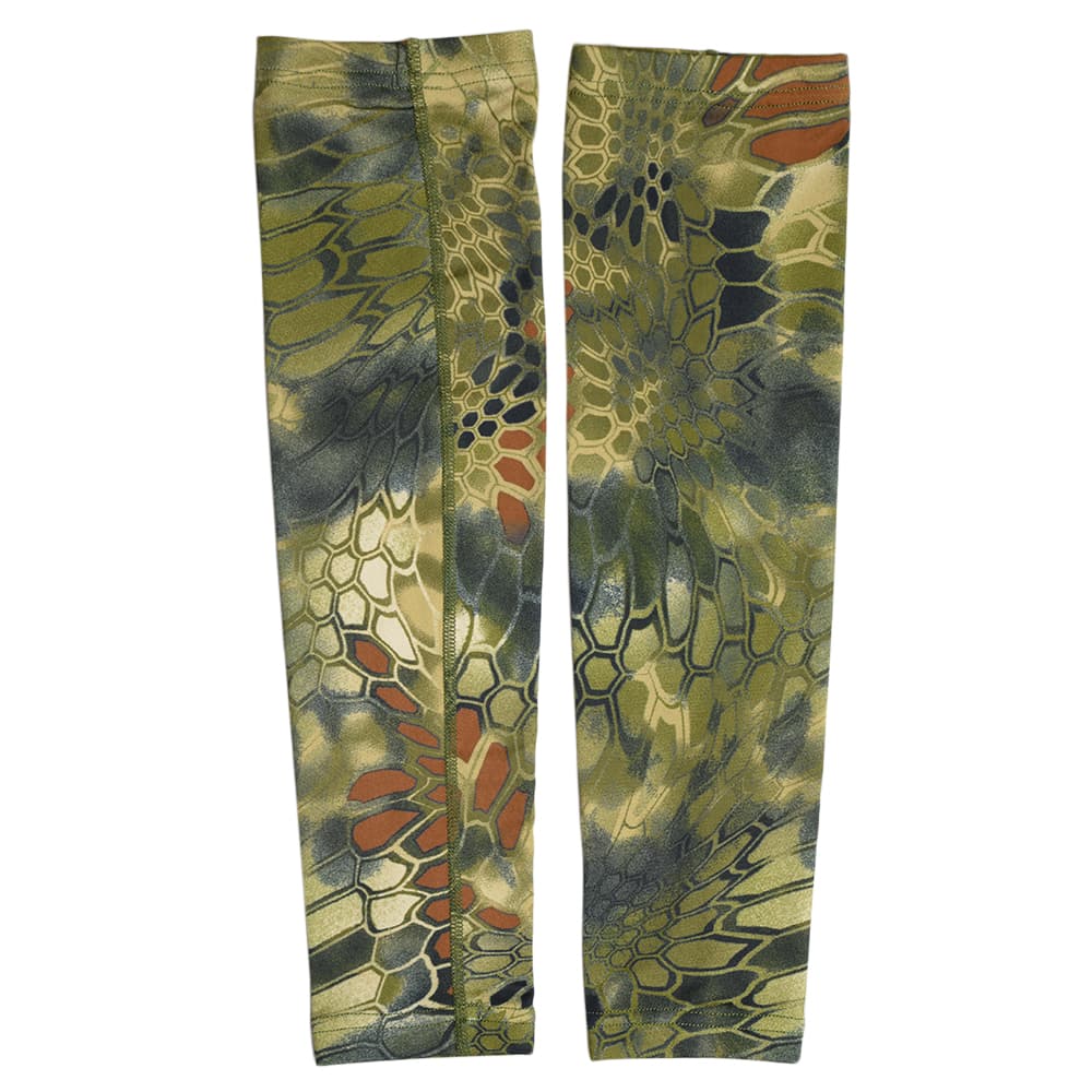 アームカバー 迷彩柄 カモフラージュ ポリエステル/スパンデックス アームスリーブ [ パイソンジャングル / Mサイズ ] ドライビングスリーブ アームウォーマー カモフラージュスリーブ 日よけ 日焼け防止 クール メンズ レディース 腕カバー 袖カバー 腕用カバー