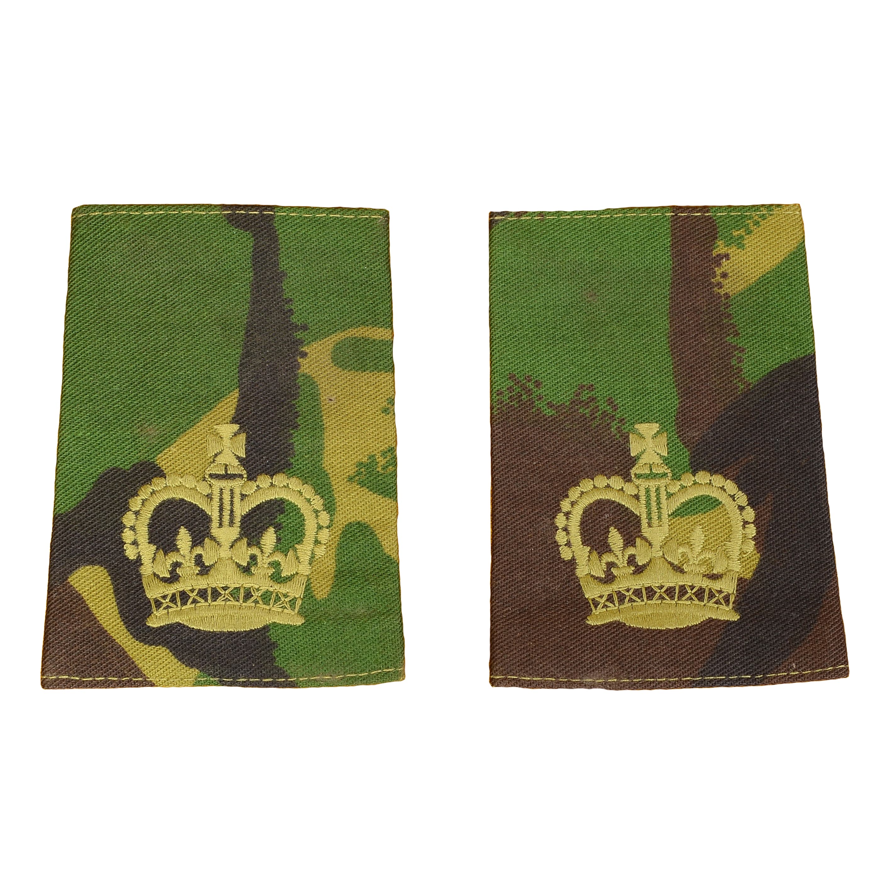 Rakuten - イギリス軍放出品 筒形肩章 DPM迷彩 陸軍階級章 王冠マーク 2枚組 [ タイプ3 / デッドストック ] 階級 肩章 襟章 袖章 ランク イギリス軍サープラス イギリス軍実物 イギリス軍払い下げ品 英軍装備 英国軍 ブリティッシュアーミー ワッペン パッチ 刺繍 エンブレム