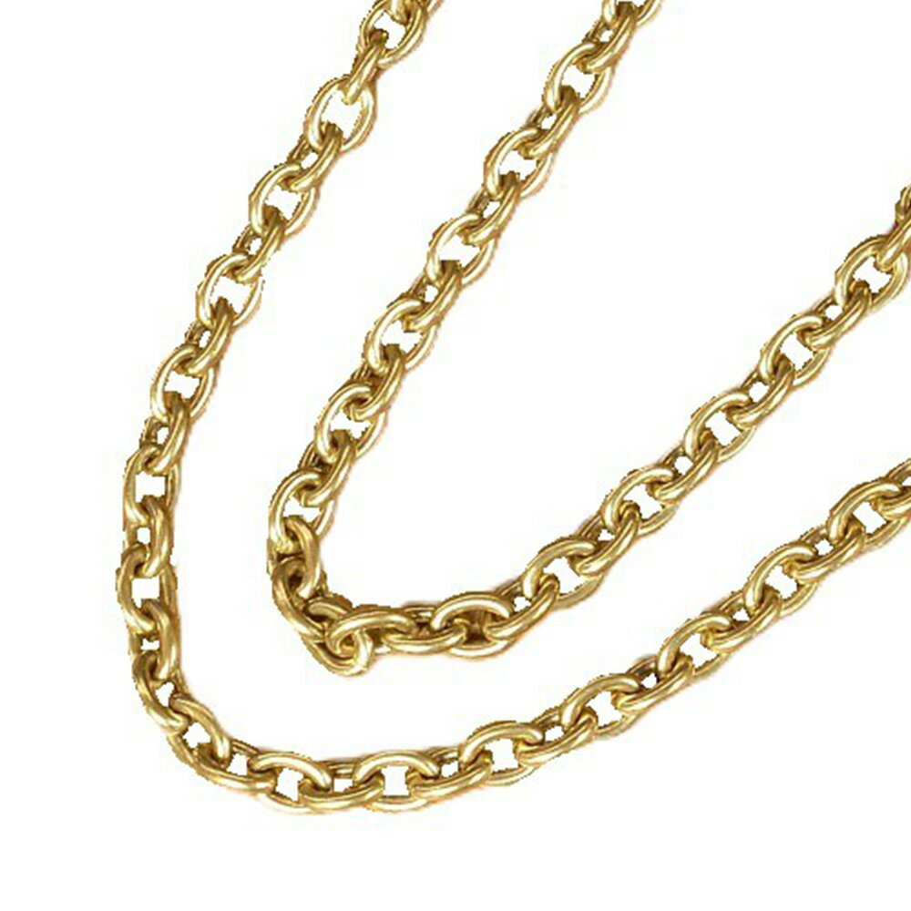 アズキチェーン 真鍮製 クラフトパーツ 環サイズ約10x8mm [ 10cm ] 財布チェーン チェーンストラップ チェーン ストラップ 財布ストラップ キーチェーン ウォレット 財布 バイカーチェーン バイカーズチェーン 紛失対策 盗難防止ストラップ 携帯ツール 携行アイテム