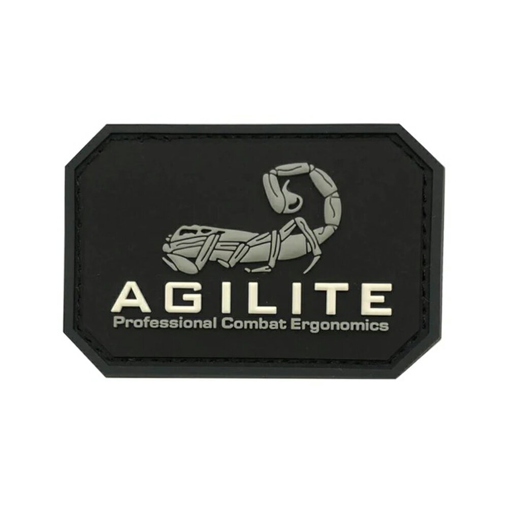 AGILITE ワッペン AGILITE LOGO PATCHES ラバー製 メーカーロゴ  アジライト ミリタリーワッペン ラバーワッペン PVC 企業モノワッペン ロゴワッペン ロゴパッチ アップリケ スリーブバッジ