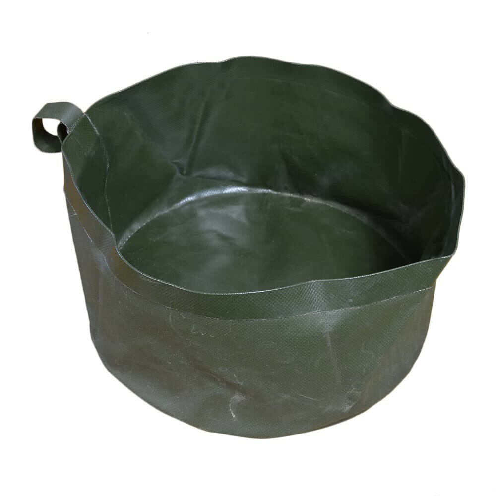 ドイツ軍放出品 折りたたみ式バケツ 防水 [ 小 / デッドストック ] ミリタリーグッズ アウトドア用品 洗面器 桶 便利グッズ ばけつ バケット ミリタリーサープラス