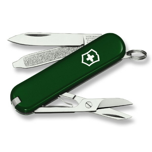 VICTORINOX アーミーナイフ 0.6223.4 クラシックSD GN Victorinox Classic ツールナイフ マルチツール 十徳ナイフ キャンピングナイフ 万能ナイフ 軍用ナイフ 万能ツール