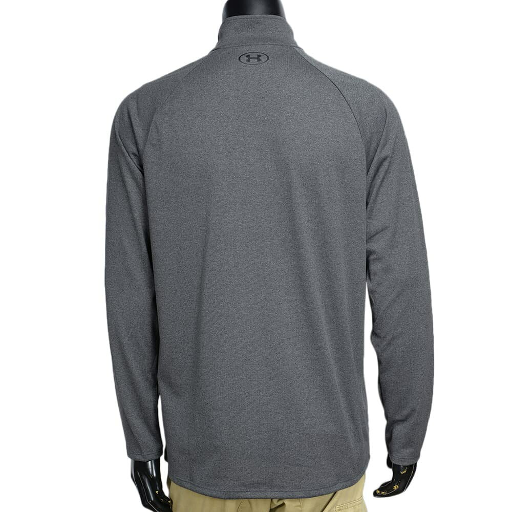 UNDER ARMOUR ハーフジップシャツ Tech 1/2 Zip Shirt 2.0 長袖 [ カーボンヘザー / XLサイズ ] アンダーアーマー ジップアップシャツ HeatGear ヒートギア 長袖シャツ 軍服 戦闘服 BDU シャツ ACU アーミー コンバット ファティーグ タクティカル