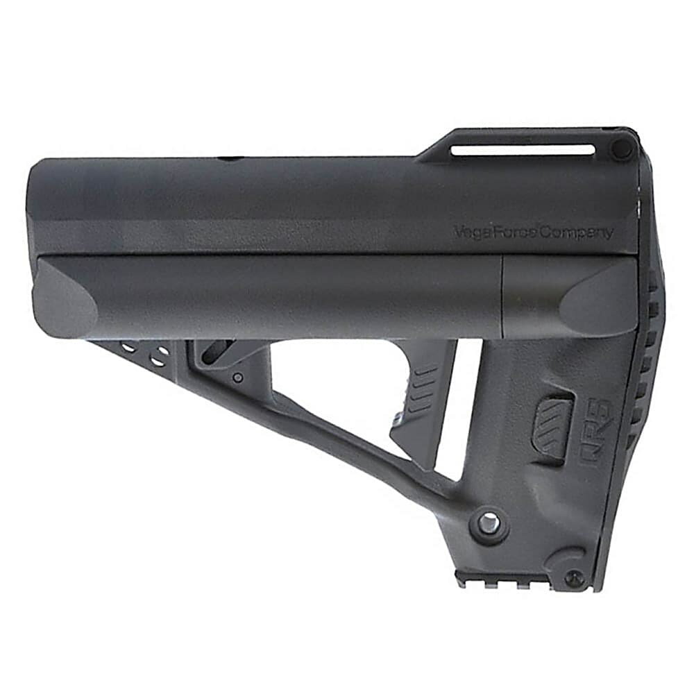 VFC バットストック M4/VR16対応 スライド式 バッテリー収納付き VF9-STK-QRS ブラック プラスチック 強化樹脂製 ライフルストック 銃床