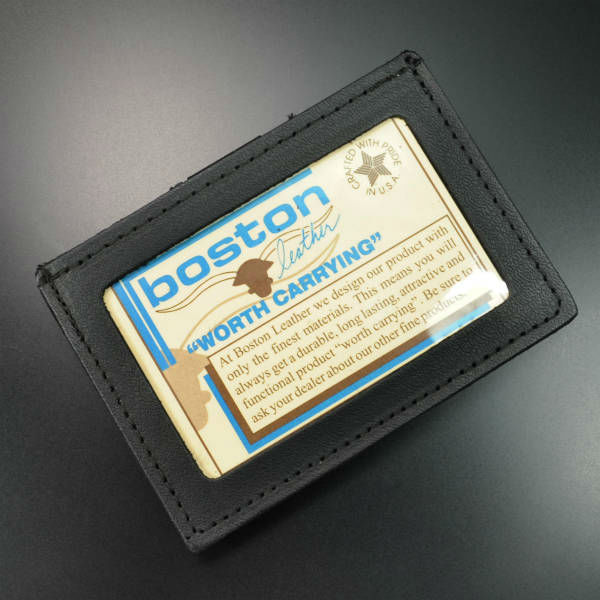 ボストンレザー IDカードホルダー 5983-1 ベルトクリップ 四角 | BOSTON IDホルダー 名札入れ 社員証 IDカードケース 定期入れ パスケース カードケース