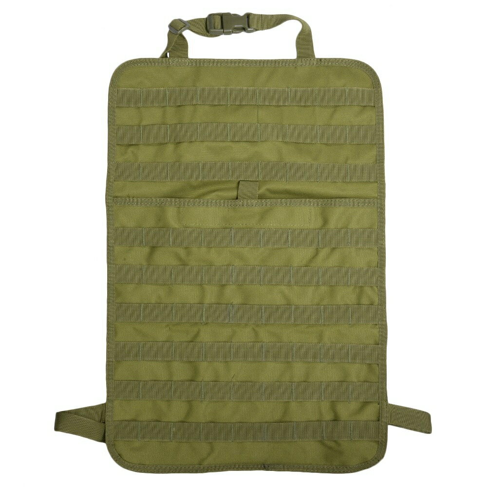 シートバックカバー MOLLEパネルシート 車載用 カー用品 [ オリーブドラブ ] 車用 キックガード MOLLE..