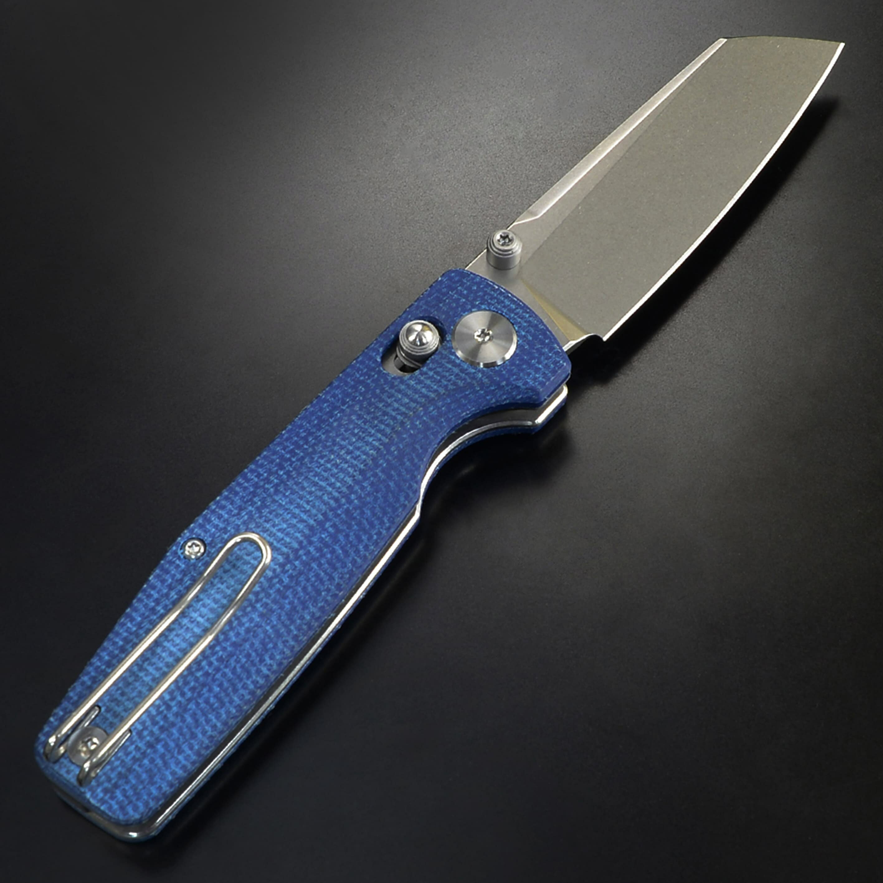 ミリタリーショップ レプマートのBESTECH KNIVES 折りたたみナイフ SLASHER マイカルタハンドル ブルー BG43C-1 ベステックナイフ スラッシャー フォールディングナイフ 折り畳みナイフ 折り畳み式ナイフ 折りたたみ式ナイフ フォルダー 折畳ナイフ 折畳みナイフ 折畳式ナイフ 折込ナイフ 折込みナイフ｜アングル2