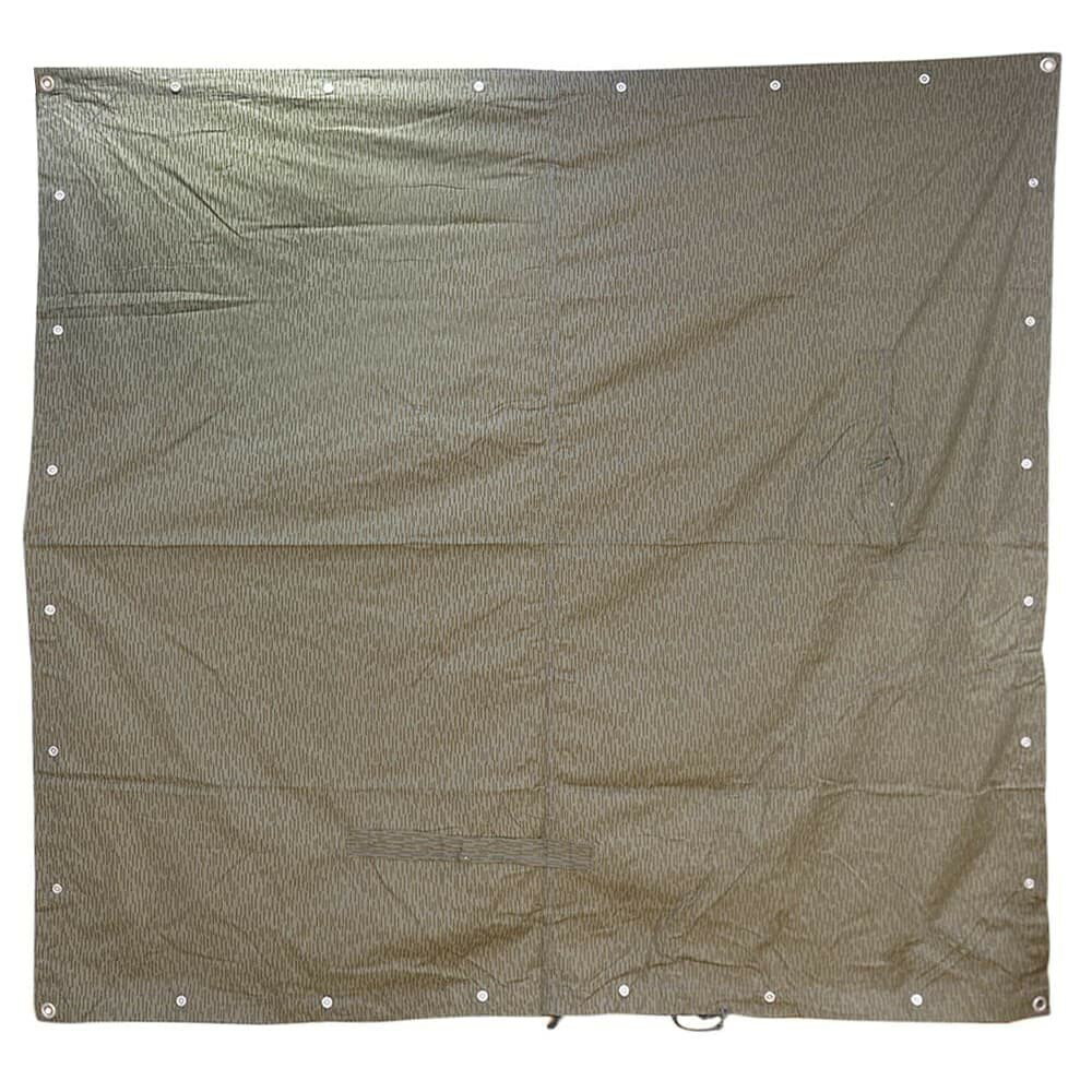 ドイツ軍放出品 テントシート 軍幕 Strichtarn レインカモ [ 良い ] パップテント ミリタリーテント パ..