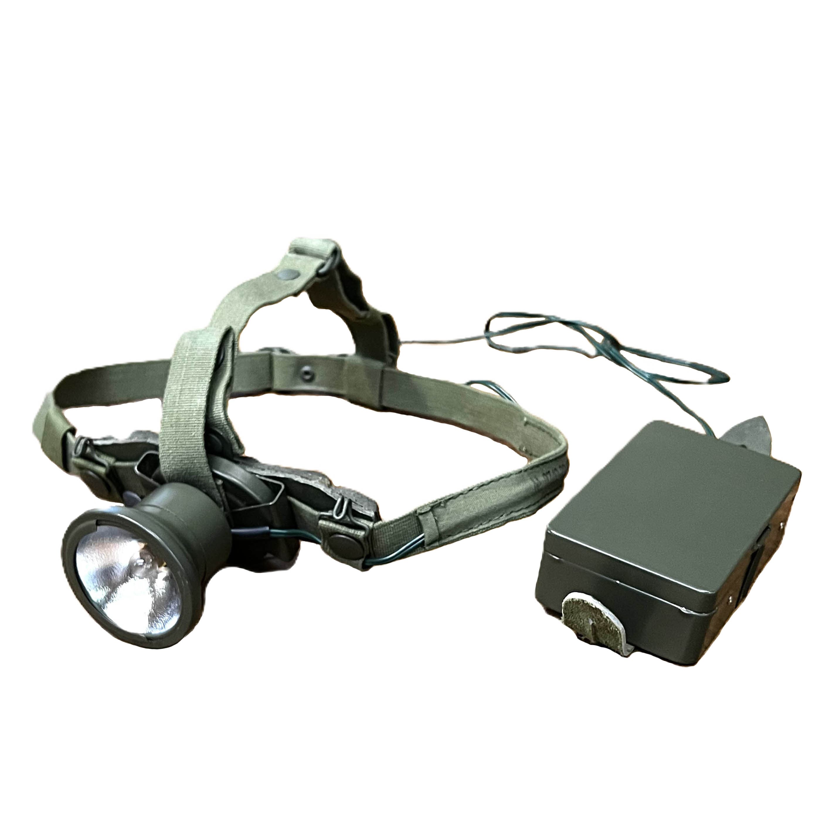 スウェーデン軍放出品 ヘッドランプ 単1電池使用 [ 良い ] スウェーデン軍 軍物 軍払い下げ品 ヘッドラ..