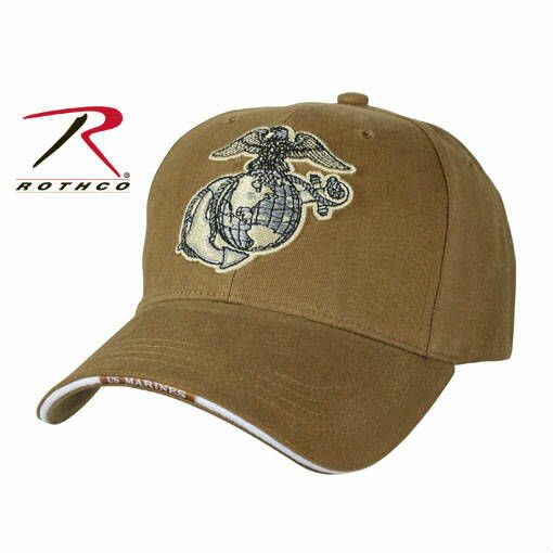 Rothco キャップ USMC コヨーテブラウン 9827 USマリーン 米海兵隊 | ロスコ ベースボールキャップ 野球帽 メンズ ワークキャップ ミリタリーハット ミリタリーキャップ OD 帽子 通販 販売 軍用帽 その1