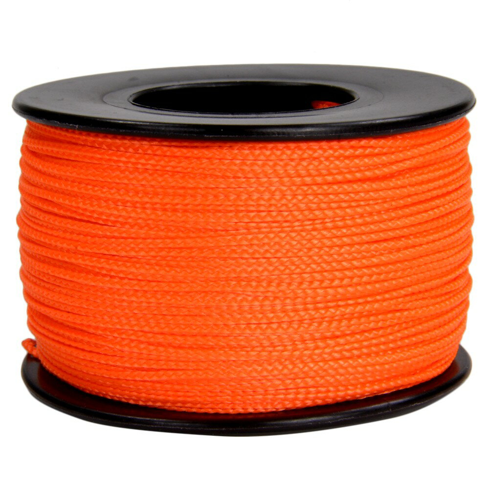ATWOOD ROPE ナノコード 0.75mm ネオンオレンジ アトウッドロープ ARM Nano cord Neon Orange 蛍光 橙色 紐 災害 緊急 極細 ナイロン ポリエステル ナイロンコード ひも 糸 いと