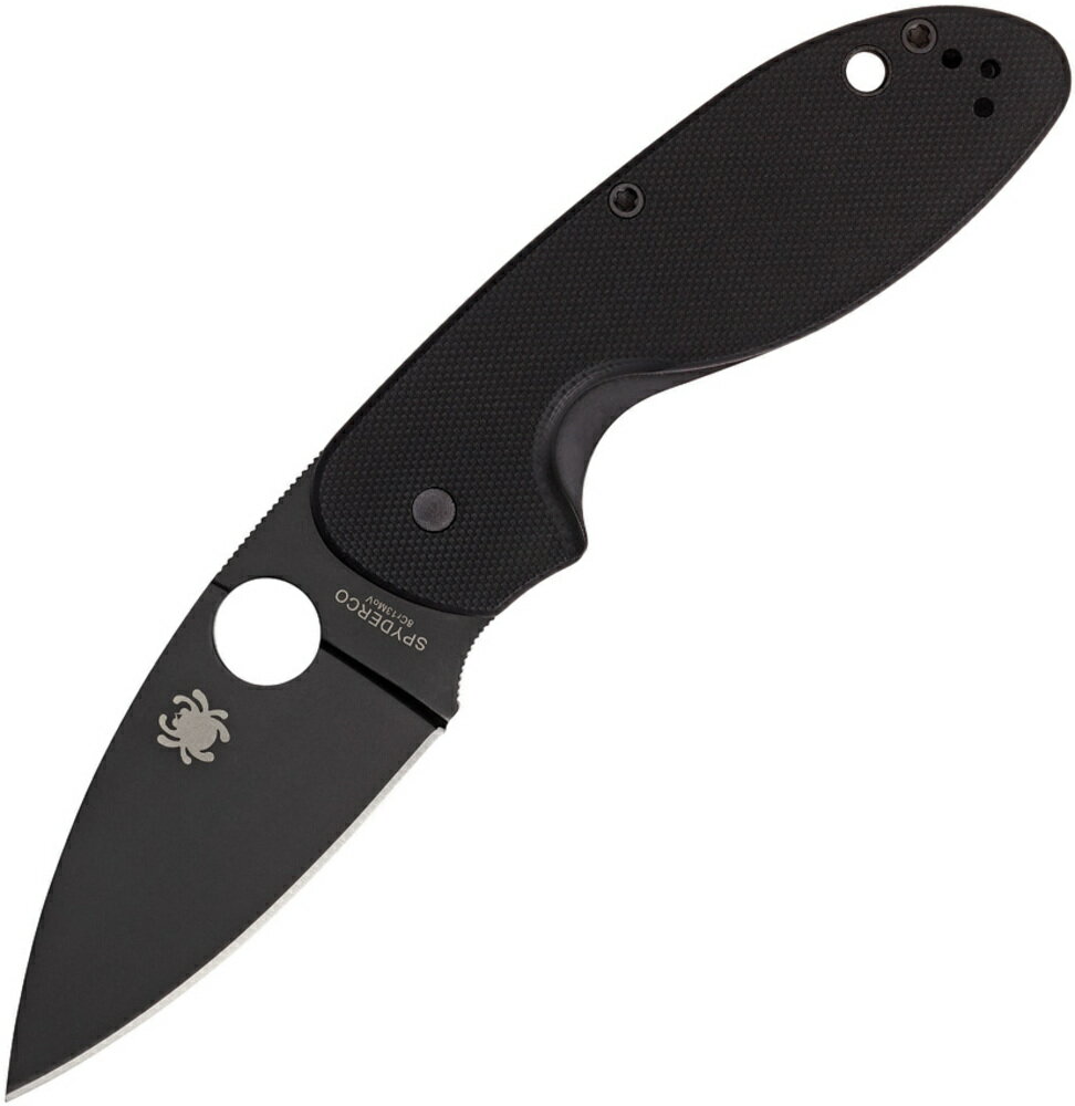 Spyderco 折りたたみナイフ EFFICIENT エフィシエント 直刃 ブラックブレード G10ハンドル C216GPBBK スパイダルコ フォールディングナイフ 折り畳みナイフ 折り畳み式ナイフ 折りたたみ式ナイフ フォルダー ライナーロック式 ロック機構 サムホール G-10素材