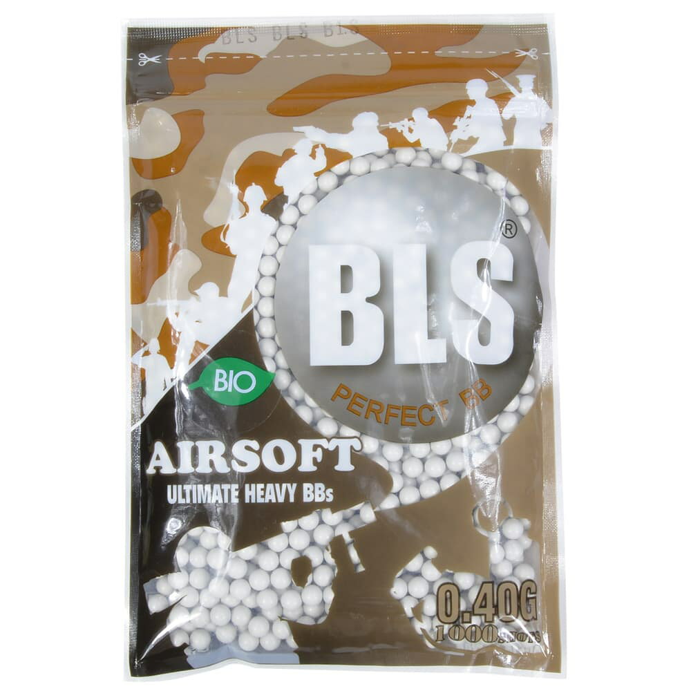 BLS バイオBB弾 0.4g ホワイト 1000発 ビーエルエス 重量弾 白 バイオビービー弾 バイオ弾 バイオBB バ..