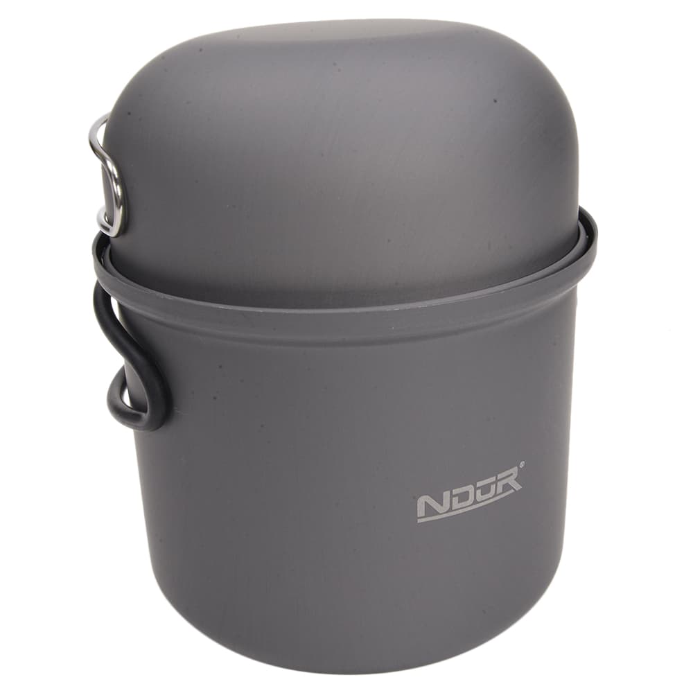 NDUR クッカー 6ピース調理器具セット アルミニウム製 アルマイト処理 キャンプ用品 アウトドア 6個セット 調理キット 加熱 サバイバル コッヘル クックセット クッキングポット クッキングセット 鍋 ナベ 小鍋 レジャー キャンプ digisto-10748441 ミリタリーショップ レプマート サンプル画像2