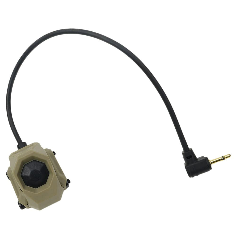 ミリタリーショップ レプマートのWADSN リモートスイッチ SLシングルポートスイッチ 2.5mmジャック WD07080 [ デザートアース ] ワズン UNITY AXON 20mmレール ライトスイッチ ウエポンライトスイッチ ウェポンライト ピストルライト けん銃用ライト ハンドガンライト リモートボタン リモコンスイッチ｜アングル2