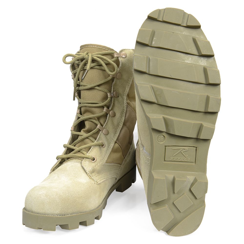 Rothco ジャングルブーツ GI デザートタン 5057 [ 11R(約29.0cm) ] ミリタリー アーミーブーツ サバゲー装備 ミリタリーグッズ サバイバルゲーム タクティカルブーツ コンバットブーツ 軍靴 半長靴 戦闘靴 ミリタリーブーツ サバゲーブーツ