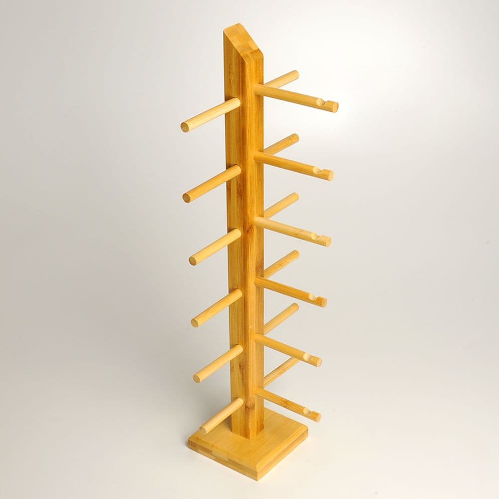 サングラススタンド 竹集成材 1柱 ディスプレイスタンド 店舗用品 [ 6段 ] サングラスディスプレイ 竹..