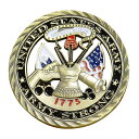 チャレンジコイン アメリカ独立戦争 アメリカ大陸軍 記念 1775 Challenge Coin 記念メダル 記念コイン US 亜鉛合金 彫刻 円形 透明ケース付き ミリタリーメダル ミリタリーコイン