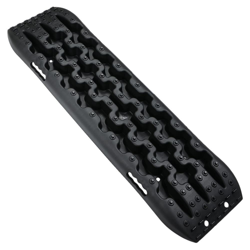 スタックリカバリーラダー 自動車用 スノーヘルパー スタック脱出 1枚 [ ブラック ] オフロード 雪 砂 泥 悪路走行 滑り止め リカバリートラクション カー用品 メンテナンス 緊急 応急のサムネイル