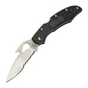 Spyderco 折りたたみナイフ Byrd Cara Cara 2 半波刃 BY03BK2W スパイダルコ アウトドアナイフ フォールディングナイフ 折り畳みナイフ 折り畳み式ナイフ 折りたたみ式ナイフ キャンプ アウトドア フォルダー