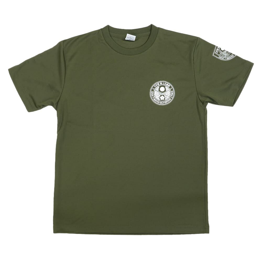自衛隊グッズ 半袖Tシャツ 桜刀エンブレム 陸上自衛隊 OD色 IRT204 [ Lサイズ ] T...