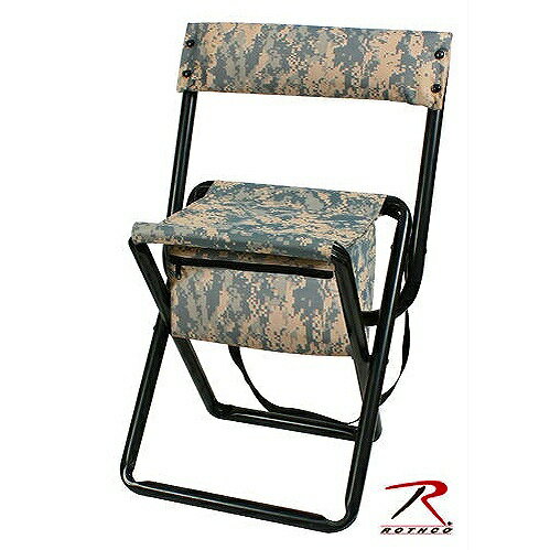 Rothco 折りたたみ椅子 ポーチ付 ACUデジタル 4378 RothcoACU ユニバーサルカモ スツールポーチ アウト..