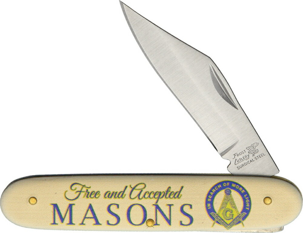 Frost Cutlery 折りたたみナイフ Masons FNMAS2 スプリングバック 後方板バネ スリップジョイント機構 板ばねロック フォールディングナイフ 折畳ナイフ 折畳みナイフ 折畳式ナイフ 折り畳み式ナイフ 折りたたみ式ナイフ 折込ナイフ 折込みナイフ フォルダー