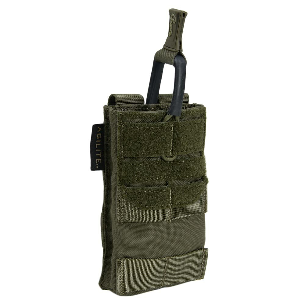 AGILITE シングルマガジンポーチ AG1 MOLLE対応 5.56弾マガジン用 [ レンジャーグリーン ] アジライト M4マガジン用 モールポーチ シングルマグポーチ マグポーチ ライフルマグポーチ ライフルマガジンポーチ サバゲー MOLLE
