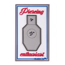 HELIKON-TEX ミリタリーワッペン Piercing Enthusiast ピアシングエンスージアスト OD-PCE-RB-20 ヘリコンテックス PVC ベルクロワッペン ミリタリーパッチ アップリケ スリーブバッジ
