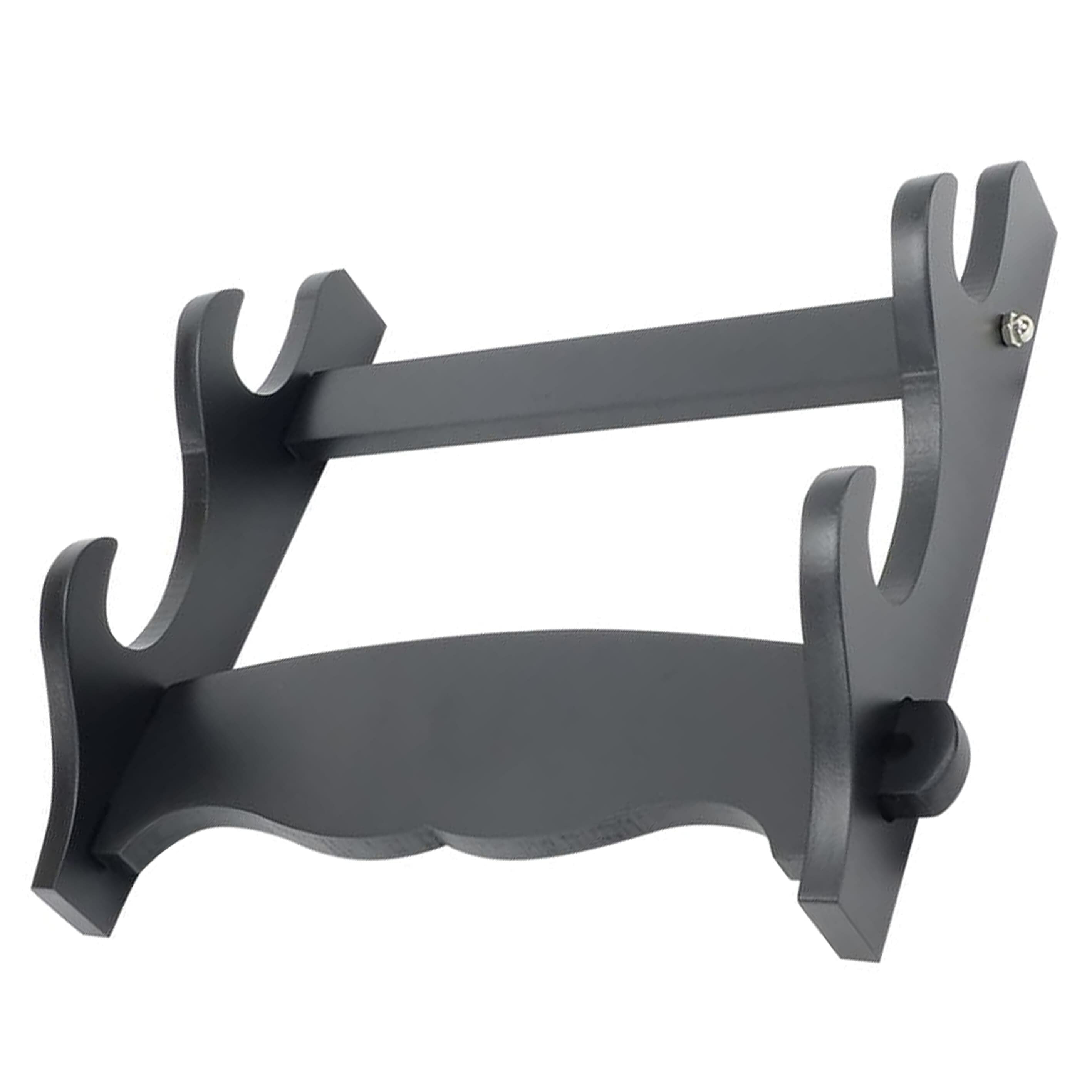 刀掛け 刀剣ディスプレイ 釣り竿掛け 飾り棚 板厚12mm [ ブラック / 2 ] 壁掛け 壁面ディスプレイ 壁掛けディスプレイ ナイフ展示 展示用品 インテリア用品 収納用品 インテリア雑貨 壁掛けインテリア