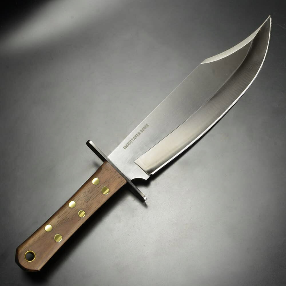 ミリタリーショップ レプマートのCONDOR Tool&Knife ボウイナイフ Undertaker 革製シース付属 CTK2804103 コンドル・ツール&ナイフ アンダーテイカー 大型ナイフ サバイバルナイフ 狩猟ナイフ コンバットナイフ ブッシュクラフトナイフ ハンティングナイフ ボーイナイフ ブーイナイフ ジム・ボウイ｜アングル2